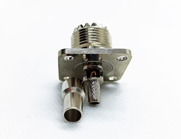 UHF PL259 Flansch Buchse Teflon für 5mm Koaxialkabel – Bild 2